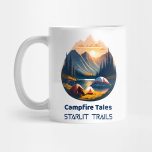 wild camping, adventurer, adventure hiking, design v14 Mug